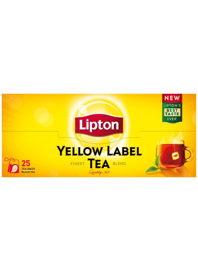 Lipton Yellow Label Black Tea, 25 Teabags 2grams  - Image 1