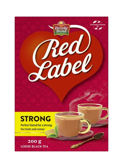 Red Label Strong Black Loose Tea 200grams