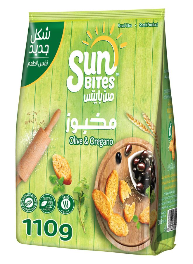 Sunbites Olive And Oregano Bread Bites 110grams - Image 1