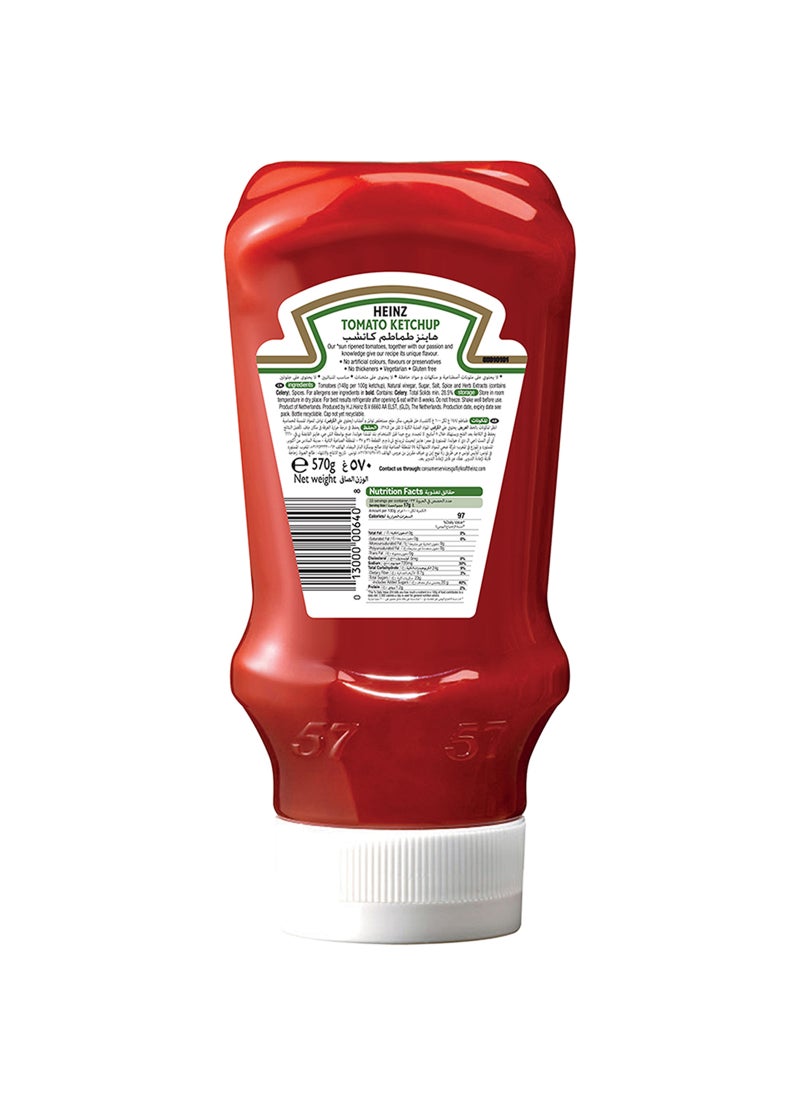Heinz Top Down Squeezy Tomato Ketchup 570grams - Image 2