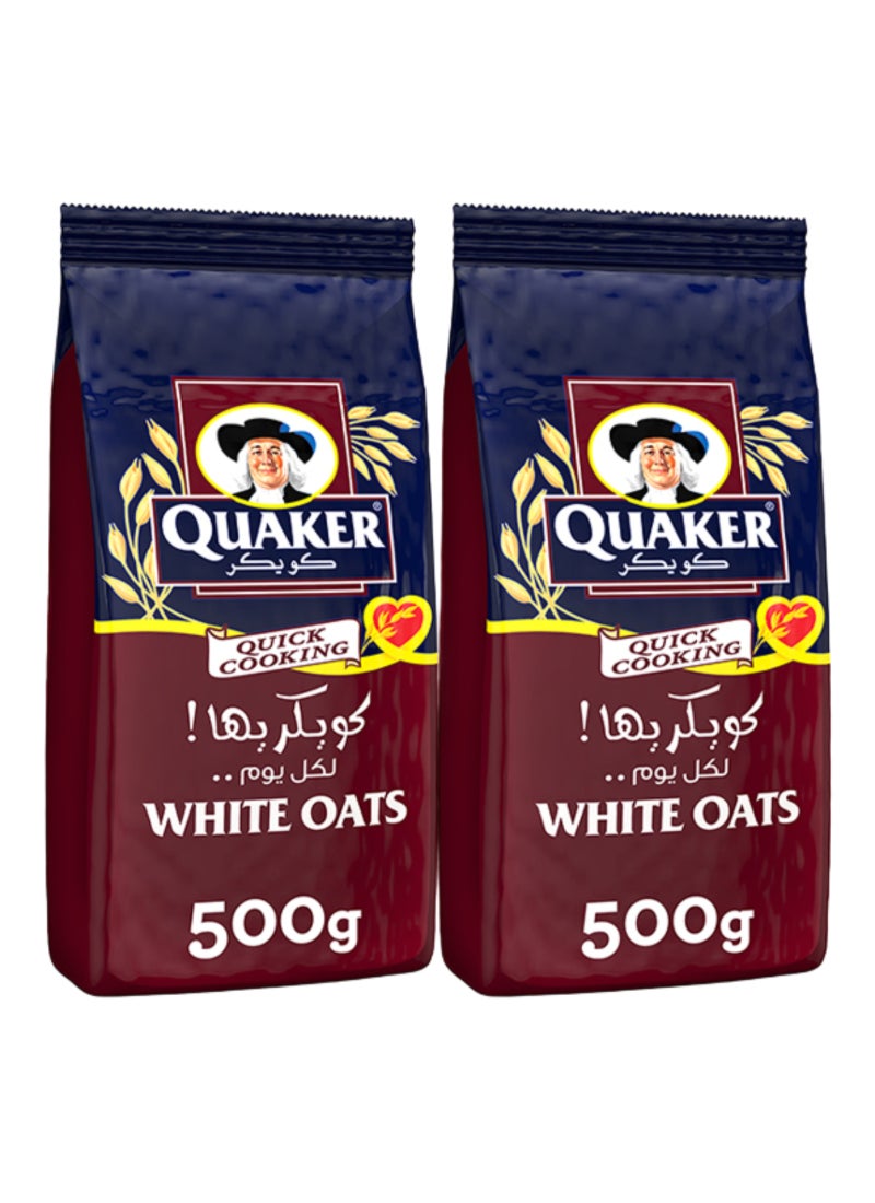 Quaker White Oats Value Pack 500grams Pack of 2 - Image 1