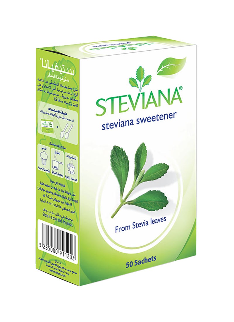 ستيفيانا محلي من أوراق ستيفيا صحي ولذيذ 50 كيس - Image 2