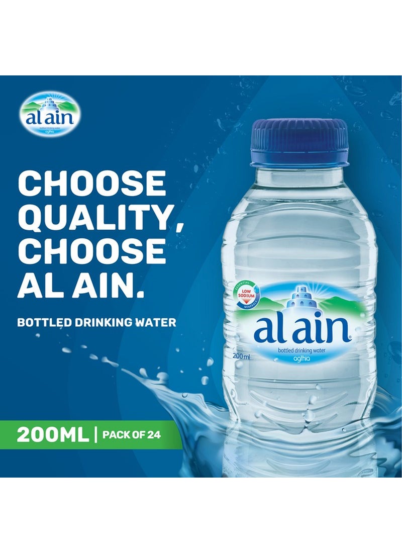 Al Ain - Drinking Water Bottles 200ml Pack of 24 - Image 1