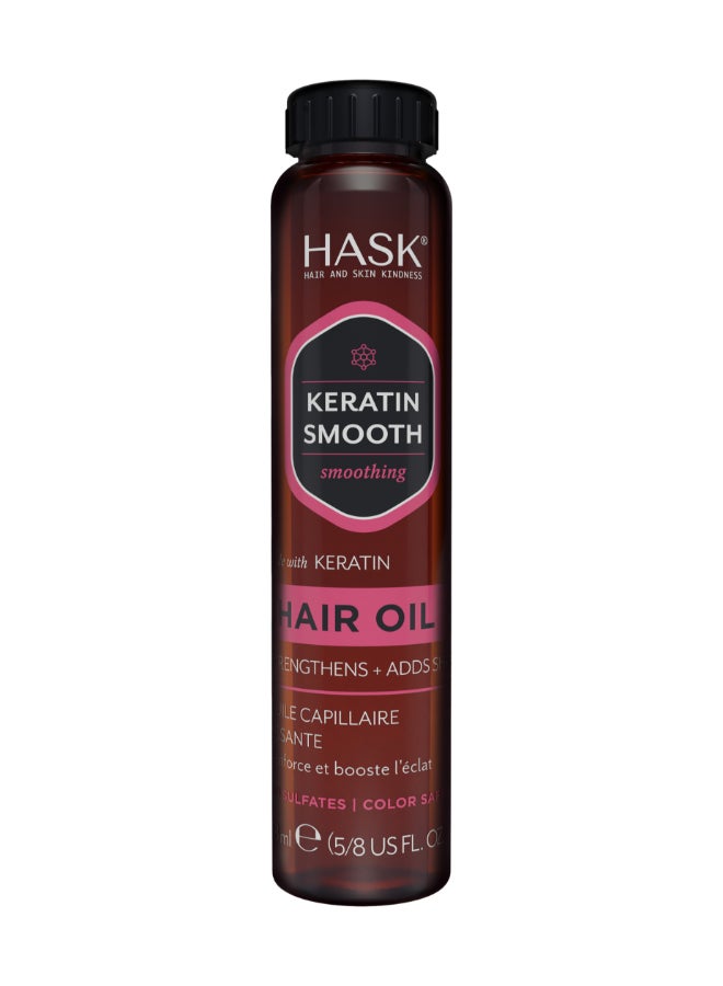 HASK - Keratin Protein Smoothing Shine Oil 18ml 18ml - Image 1