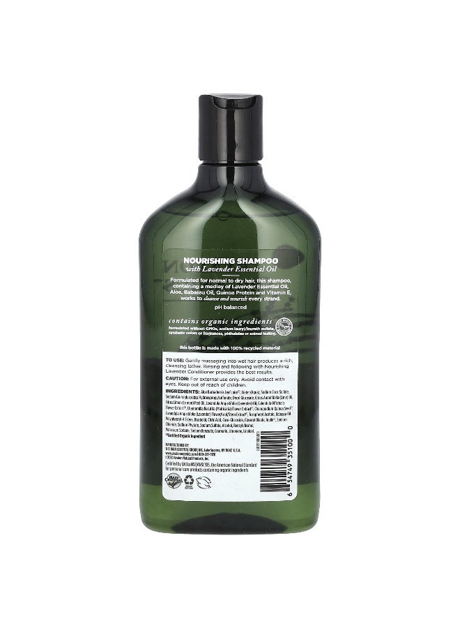 Avalon Organics, Shampoo, For Normal to Dry Hair, Nourishing Lavender, 11 fl oz (325 ml) 325ml - Image 2