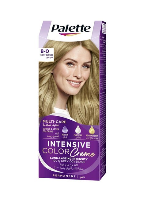 Intensive Colour Cream 8-0, Light Blonde 8-0, Light Blonde 50ml , 50ml , & 10ml