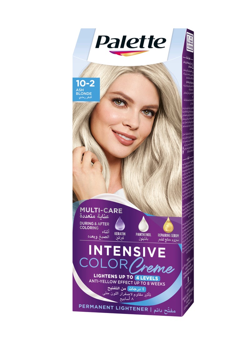 Palette Intensive Color Creme 10-2 Ultra Ash Blonde 10-2, Ash Blonde 110ml - Image 1
