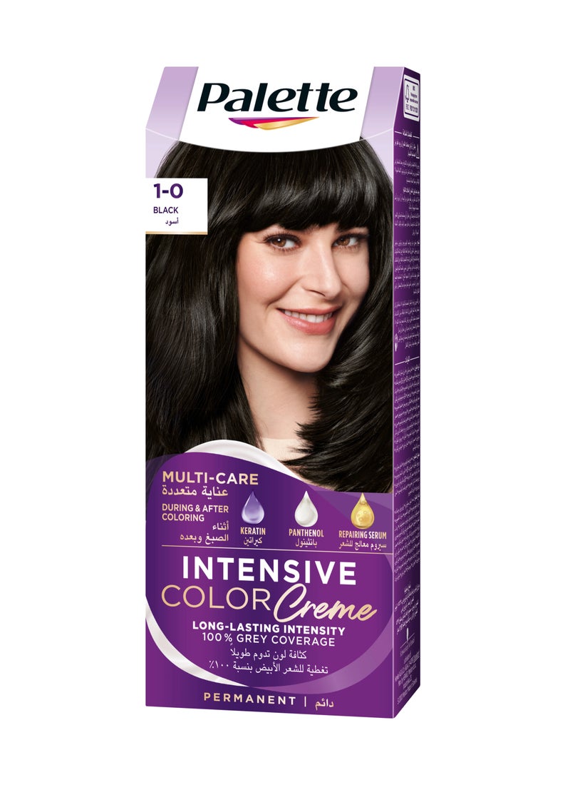Schwarzkopf Intensive Color Crème 1-0 Black 110ml - Image 1