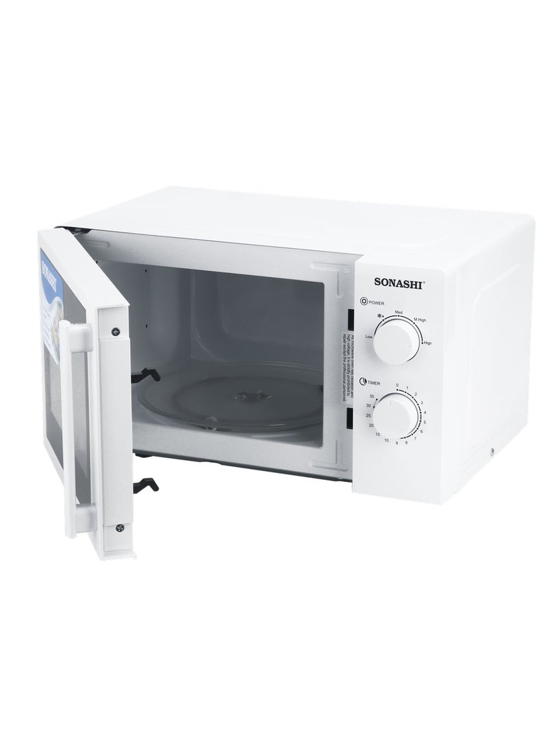 سوناشي فرن ميكروويف بوحدة تحكم يدوية 20 L 700 W SMO-920 أسود/ أبيض  - Image 4