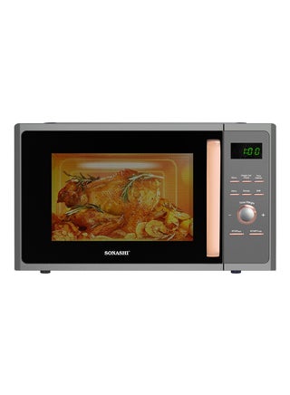 25L Microwave Oven - Digital Touch Control | Pull Open Door Handle with Child Safety Lock | 1000W Grill, Fast Heating and Defrost Function | Good for Home & Office with 5 Power Levels 25 L 1000 W SMO-925DG Black/White - pnsku/N13426003A/45/_/1730446976/3461006c-3437-4a91-b81c-50478bb2a813
