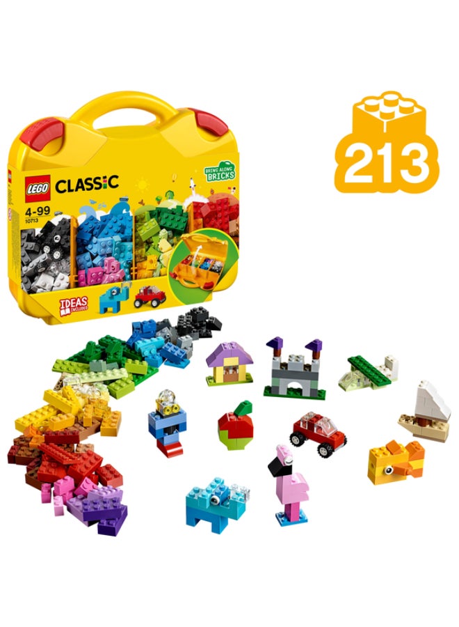 ليغو كلاسيك الحقيبة المبتكرة، مكعبات بناء ملونة للأطفال بعمر ٤ سنوات وأكثر (٢١٣ قطعة) 10713 - Image 1
