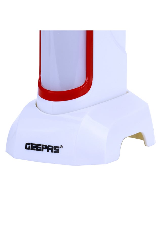 Geepas GE5563 Rechargeable LED Lantern - Emergency Lantern with Light Dimmer Function |  15 Hours Working | Suitable for Power Outages, 120 HI-Power Mega Luminous LEDs White 42x3.8x7cm