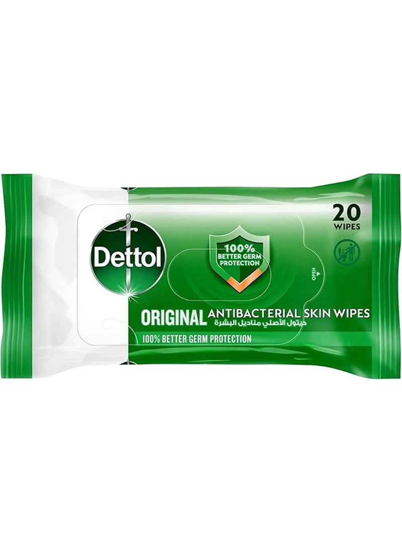 Dettol Original Wet Wipes, Pack Of 20 - Image 1