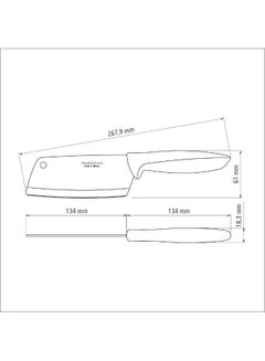 TRAMONTINA Plenus Cleaver Knife Silver  - Image 4