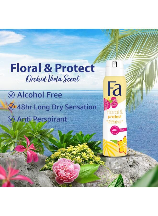 Fa Floral Protect Orchid And Viola Deodorant 150ml - Image 5