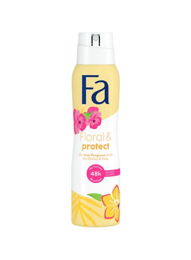 Fa Floral Protect Orchid And Viola Deodorant 150ml - Image 1
