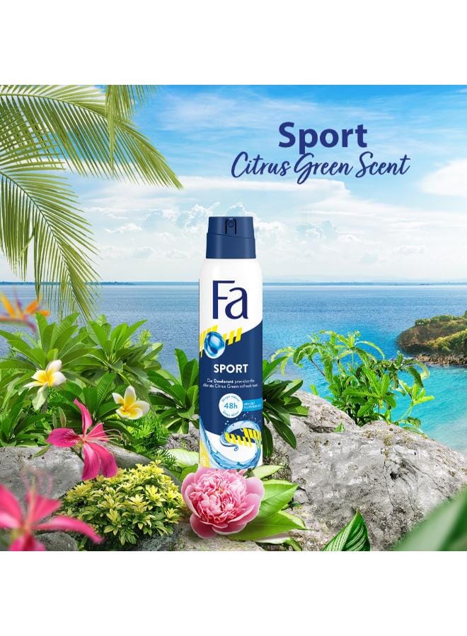 Fa Sport Citrus Green Scent 150ml - Image 4
