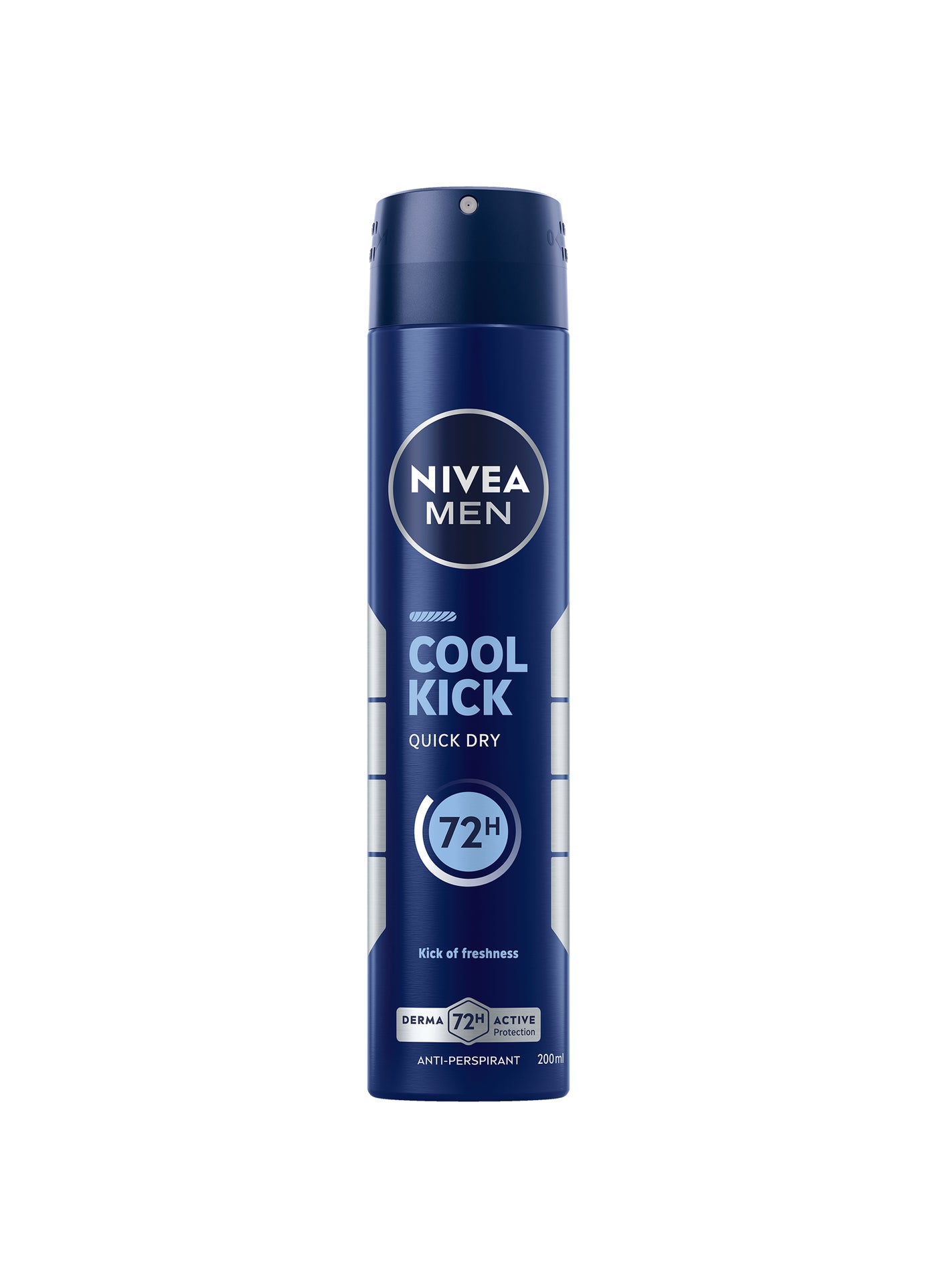 Nivea Men Cool Kick Quick Dry 72H Odour Protection Deodorant For Fresh Scent Spray 200ml