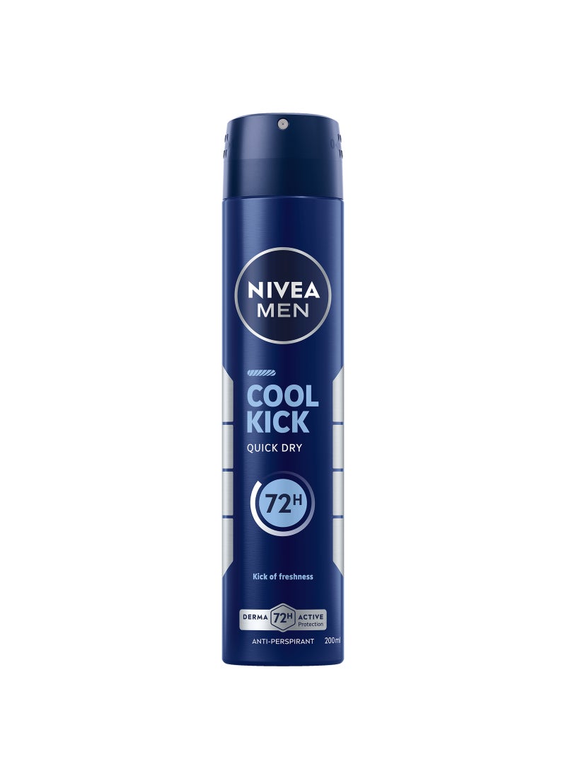 Nivea 72H Cool Kick Spray Deodorant 200ml - Image 1