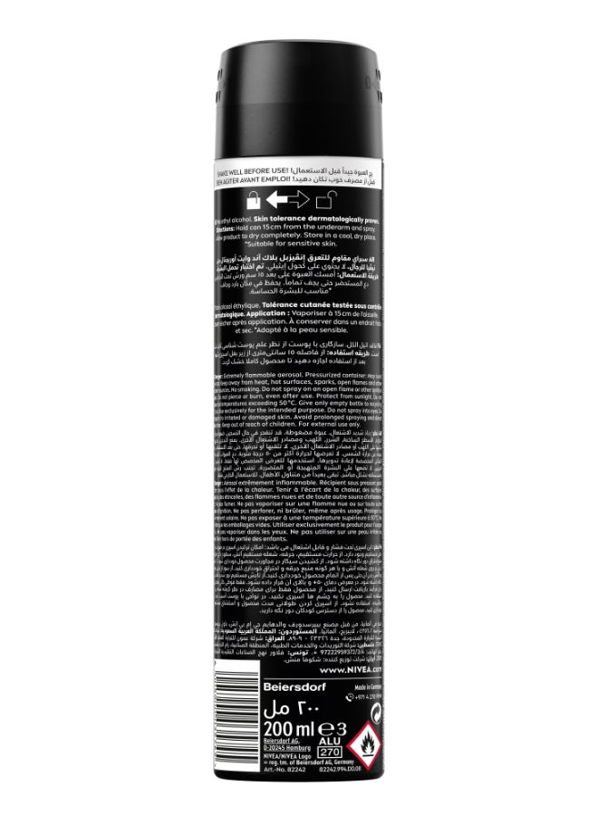 Nivea MEN Black And White Invisible Antiperspirant Deodorant Spray 200ml - Image 5
