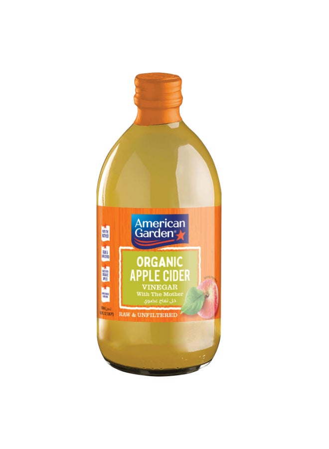 American Garden Organic Vinegar Apple Cider 473ml  - Image 1