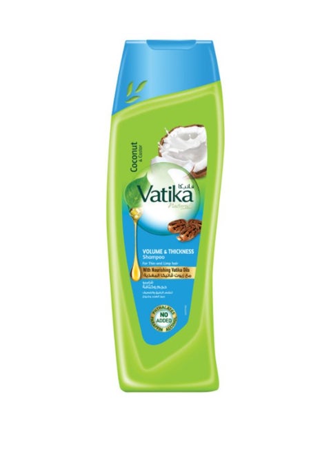 Volume And Thickness Shampoo Enriched With Coconut And Castor For Thin And Limp Hair 400ml