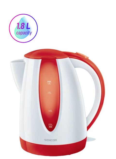 Electric Kettle 1.8L 1.8 L 2000 W SWK1814RD-RD Red/White