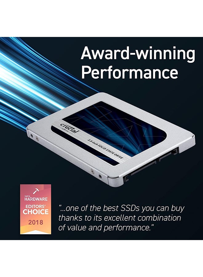 crucial - MX500 2.5" Internal SATA SSD, Up to 560 MB/s Sequential Read & Up to 510 MB/s Write Speed, Silicon Motion SM2258 Controller, Micron 3D TLC NAND Flash Technology | CT1000MX500SSD1 1000 GB - Image 1
