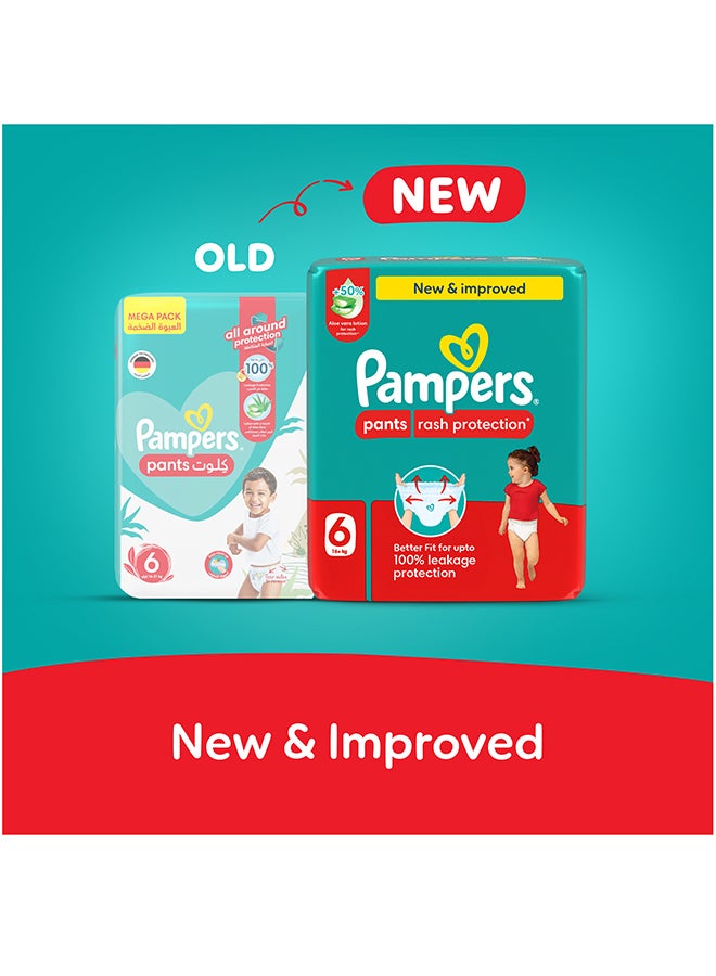 Pampers Aloe Vera Pants Diapers Size 6 Mega Box 68 Count - Image 2