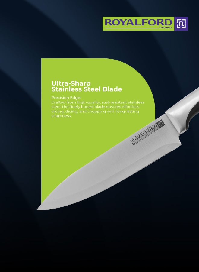رويال فورد سكين الطاهي فضي 8بوصة - Image 2