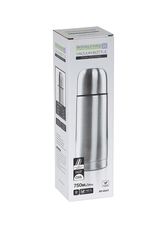 Royalford Stainless Steel Vacuum Bottle Silver 750ml  - Image 2