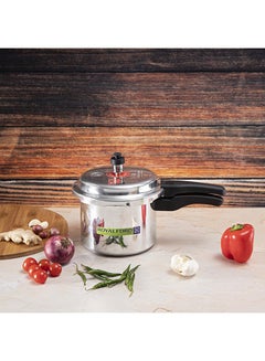 Royalford Pressure Cooker Induction Base Durable Aluminium Construction Uniform Heating Convenient To Use 38X24.5X19 Cm Multicolour 5Liters  - Image 3