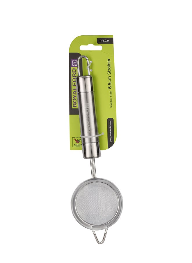 Royalford Stainless Steel 6.5Cm Strainer Dishwasher Safe 23.2X6.5Cm Silver - Image 2
