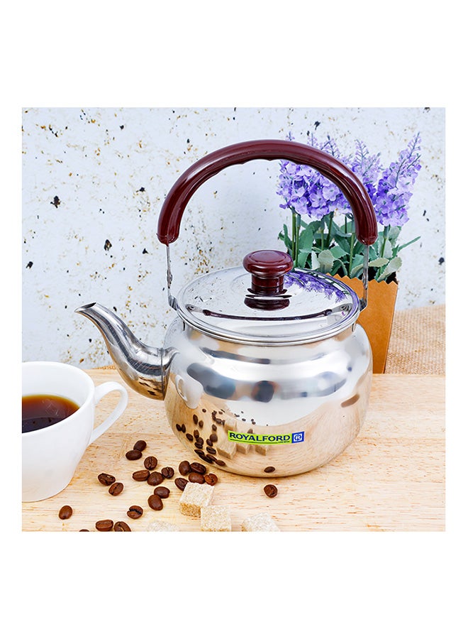 رويال فورد إبريق كلاسيكي لغلي الشاي فضي/بني 2000ملليلتر - Image 5