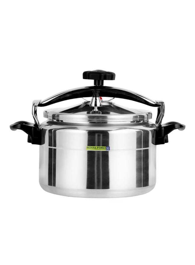 Royalford Aluminium Pressure Cooker Silver/Black 7Liters 