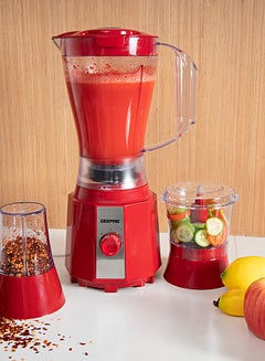 جيباس خلاط 3 في 1 400 W GSB9891 أحمر / شفاف  - Image 3