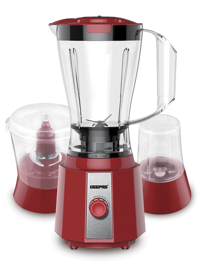 3-In-1 Blender 400 W GSB9891 Red/Clear 