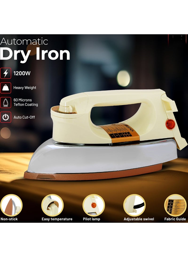أولسنمارك جهاز طي للاستخدام الجاف 1200 W OMDI1503 فضي/بيج  - Image 1
