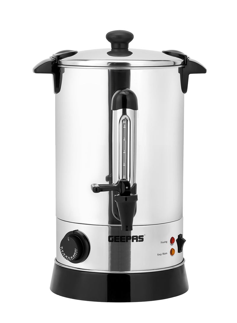 GEEPAS 7 L Water Boiler Stainless Steel Boiler with Tap 950 W| Water Level Gauge & Indicator Lights | Auto & Resettable Thermostat | Home & Office Use GK6154 Silver/Black GK6154 Silver/Black  - Image 1