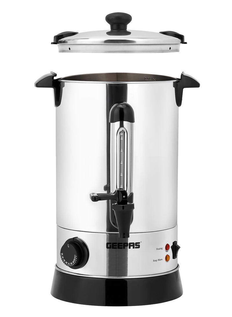 GEEPAS 7 L Water Boiler Stainless Steel Boiler with Tap 950 W| Water Level Gauge & Indicator Lights | Auto & Resettable Thermostat | Home & Office Use GK6154 Silver/Black GK6154 Silver/Black  - Image 2