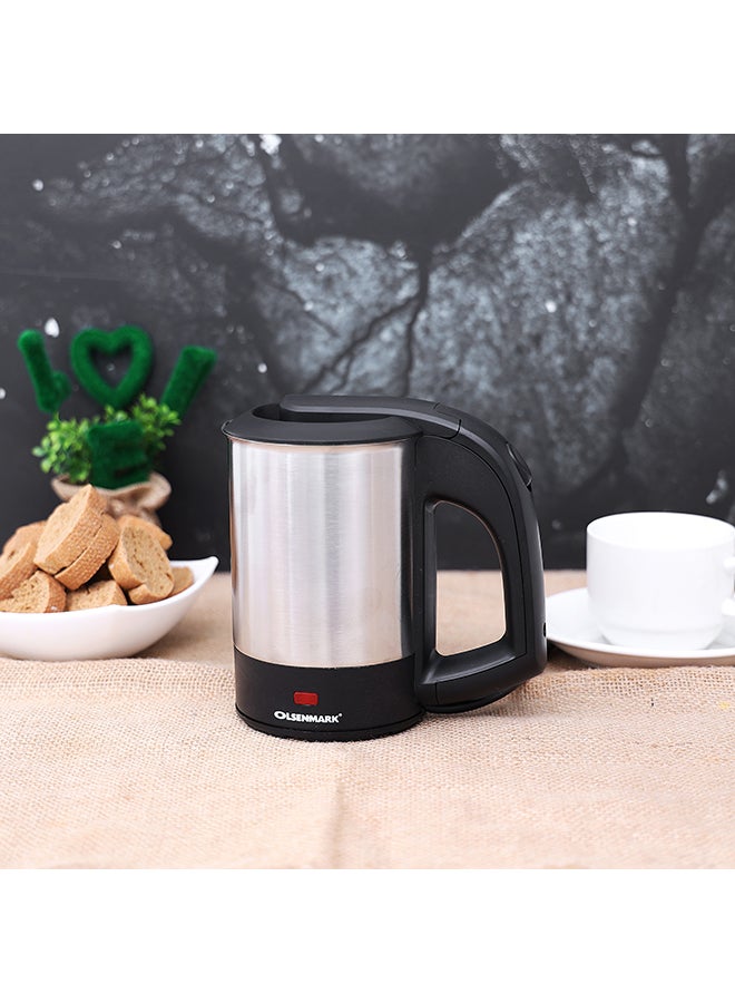 Electric Stainless Steel Kettle with Boil-Dry Protection, Automatic Turn Off, Portable & Compact Design, Indicator Light and Concealed Heating Element 0.5 L 1000 W OMK2048NM Silver/Black - pnsku/N13571200A/45/_/1737464647/7d5621af-6b26-48a7-b5ae-a118fed40920