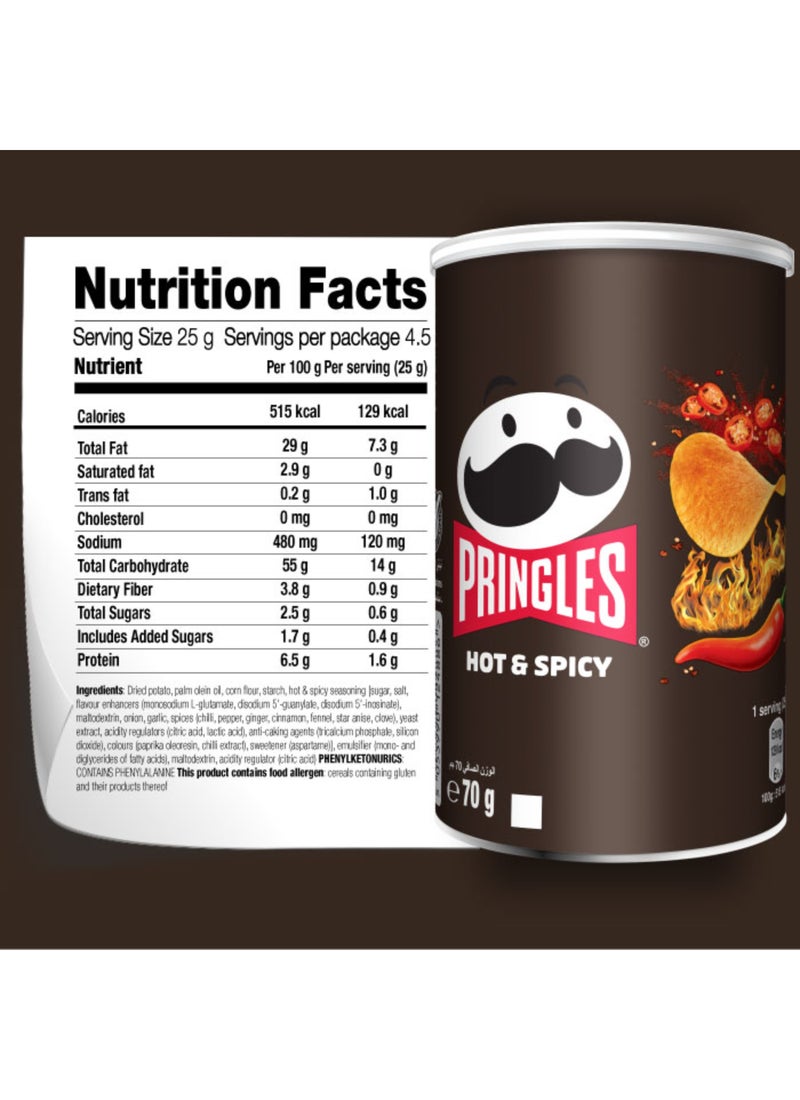 Pringles Hot And Spicy 70grams - Image 3