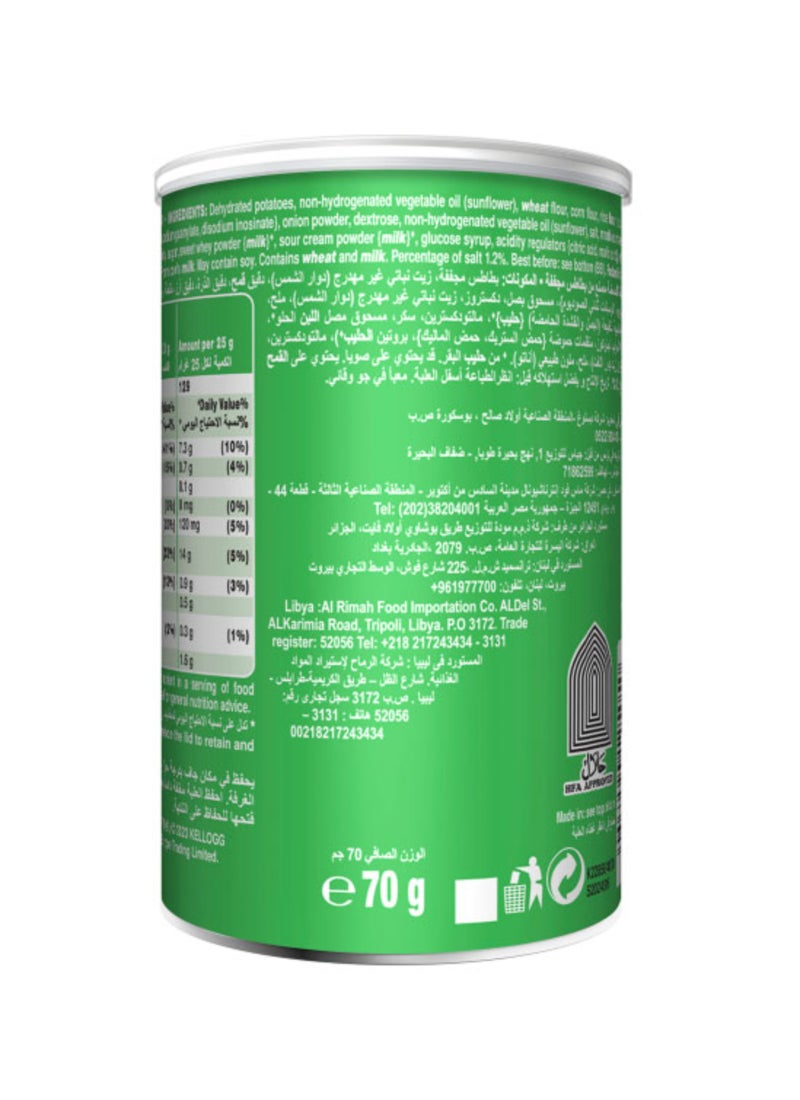 Pringles Sour Cream And Onion 70grams - Image 2
