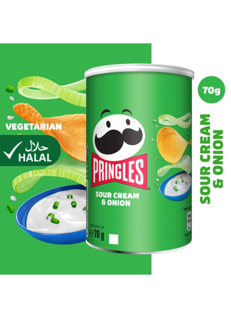 Pringles Sour Cream And Onion 70grams - Image 4