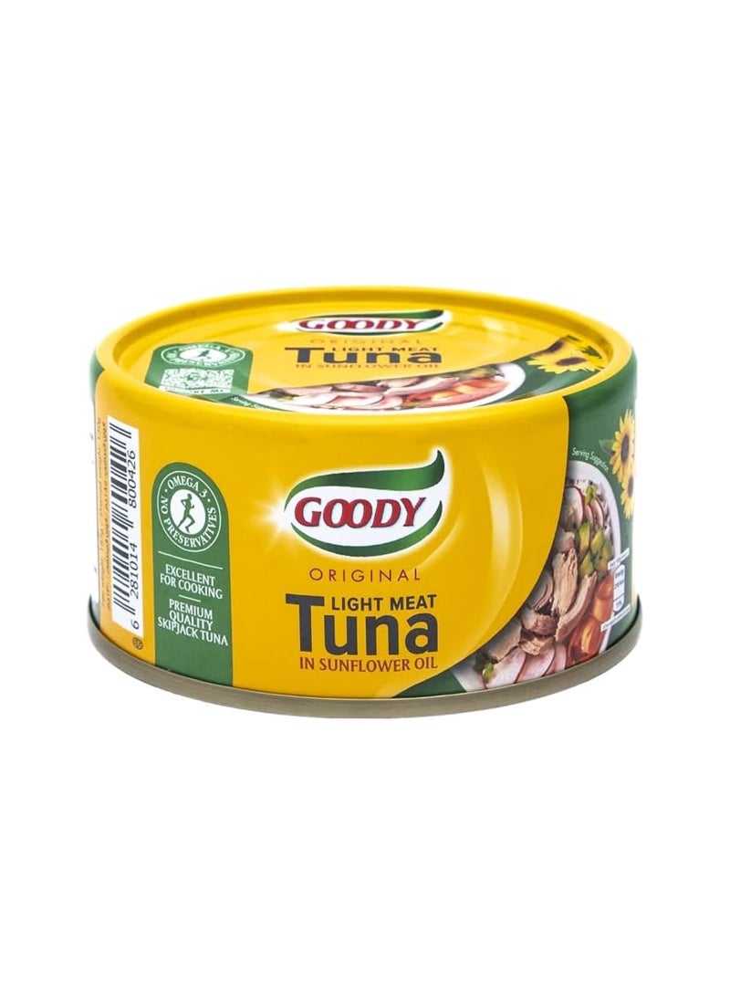 Goody Light Meat Tuna In Sunflower Oil 185grams  - Image 1
