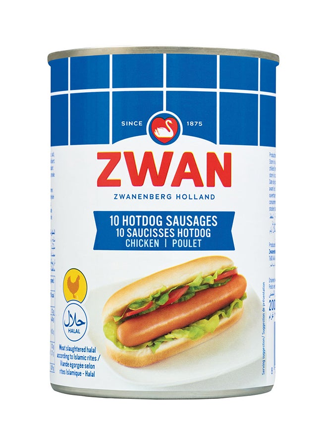 Zwan Chicken Hot dog Sausages 400grams - Image 1