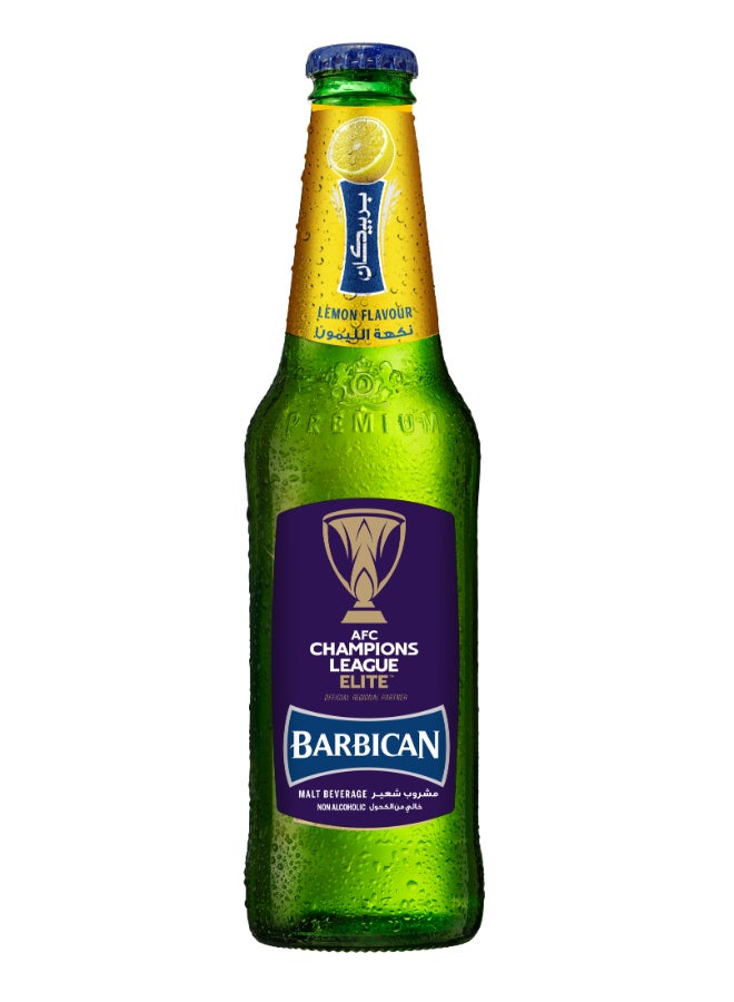 باربيكان مشروب شعير خالٍ من الكحول ومنكّه في زجاجة غير قابلة لإعادة الاستعمال ليمون 330ملليلتر - Image 1