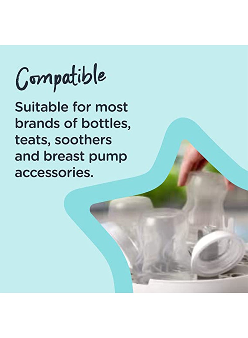 tommee tippee - Microwave Steam SteriliserFor Baby Bottles And Accessories, Kills Viruses And 99.9% Of Bacteria, 4-Minute Sterilisation Cycle - Image 1