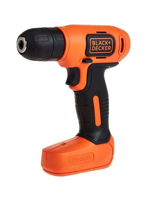 7.2V Li-Ion Cordless Electric Compact Drill Driver For Screwdriving & Fastening with 7 Pieces Screwdriver Bitset, Orange/Black - BDCD8MEA1-B5,2 years warranty Orange/Black 2.9 x 2.9 x 4.8 cm