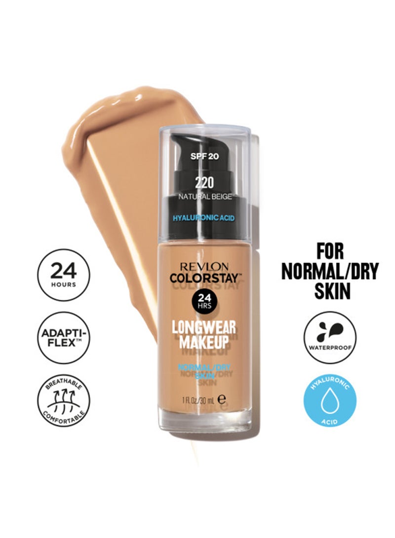 Revlon - Colorstay Makeup Liquid Foundation 220 Natural Beige - Image 1